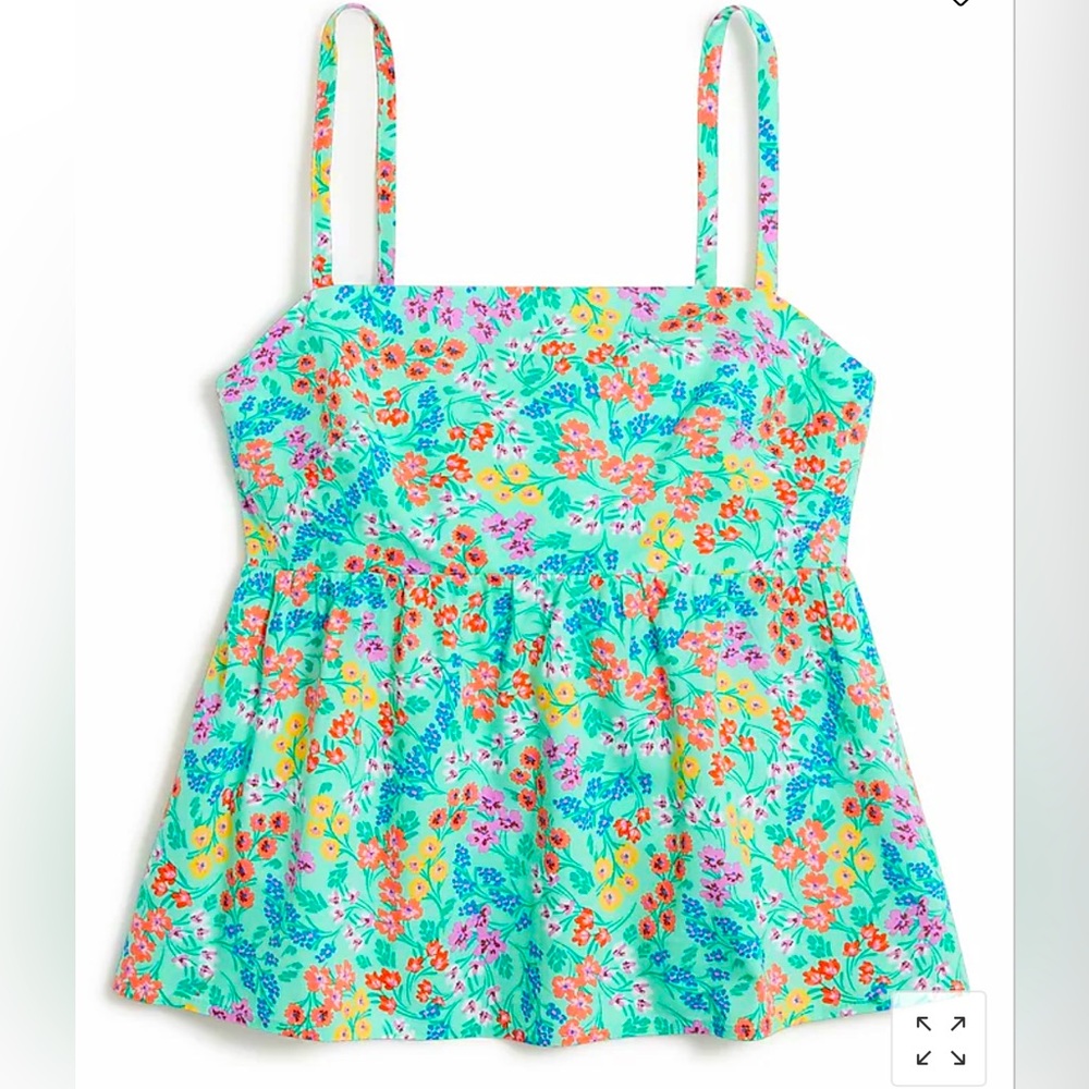 NWT - J Crew Factory tie-back strapped top. Size 2